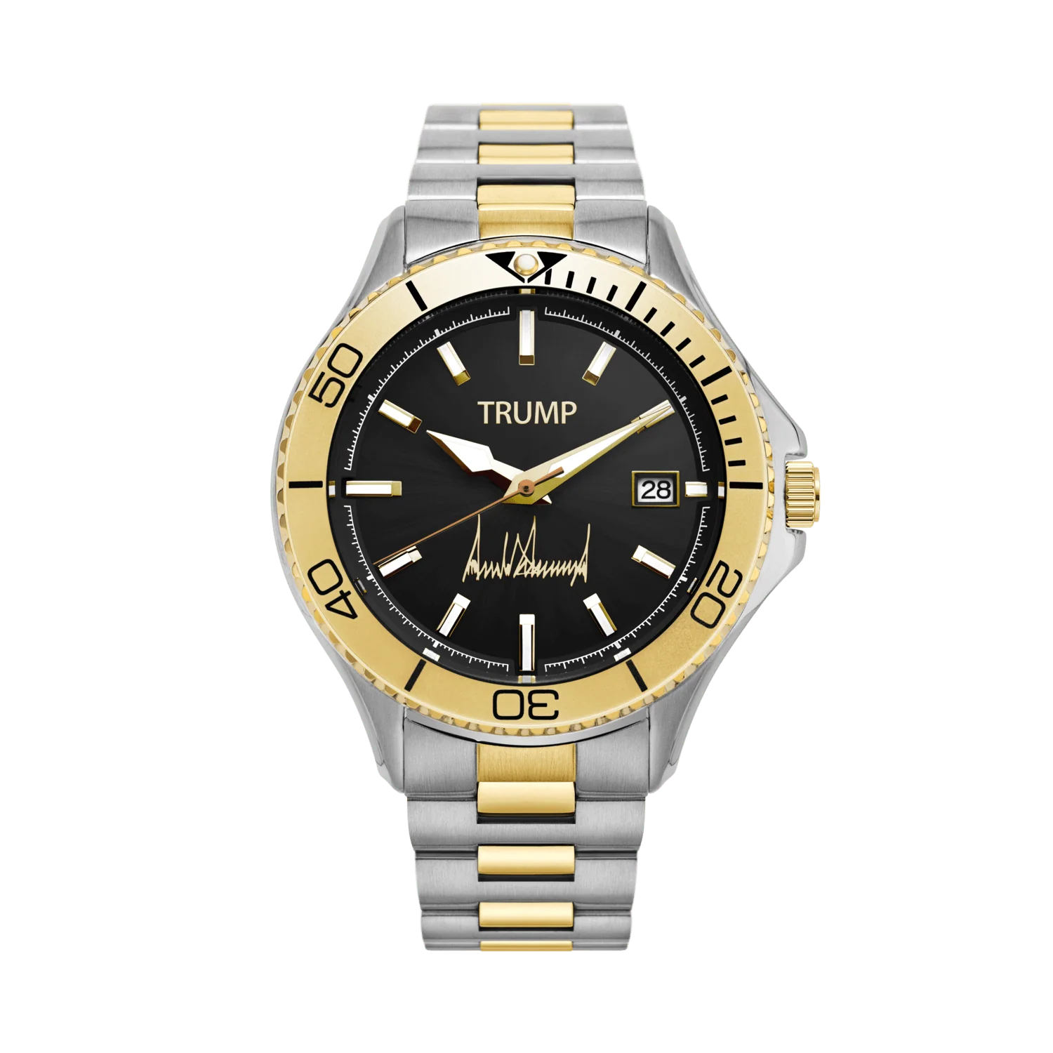 Trump Presidential Mogul - Two Tone Gold Black Dial - Image 2